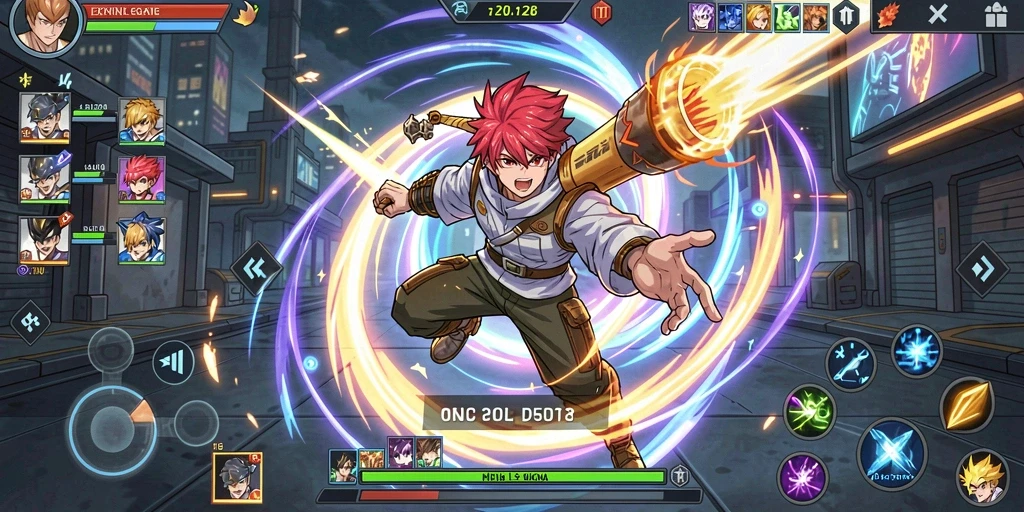 Tangkapan layar menggambarkan lingkungan game yang indah.