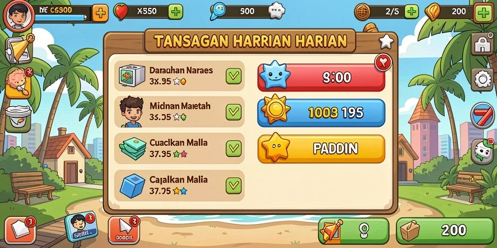 Fitur interaksi sosial yang menyenangkan antar pemain.
