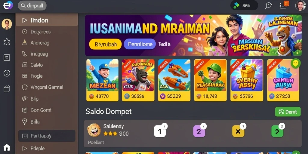 Gambar menu kustomisasi karakter yang menarik.